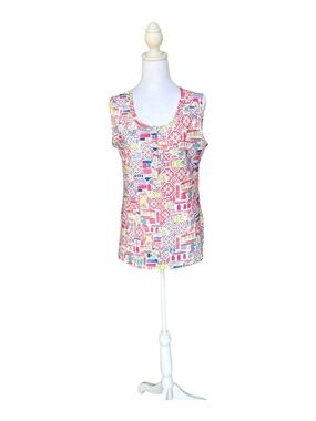 Christopher and Banks Sleeveless Printed Top-Size S